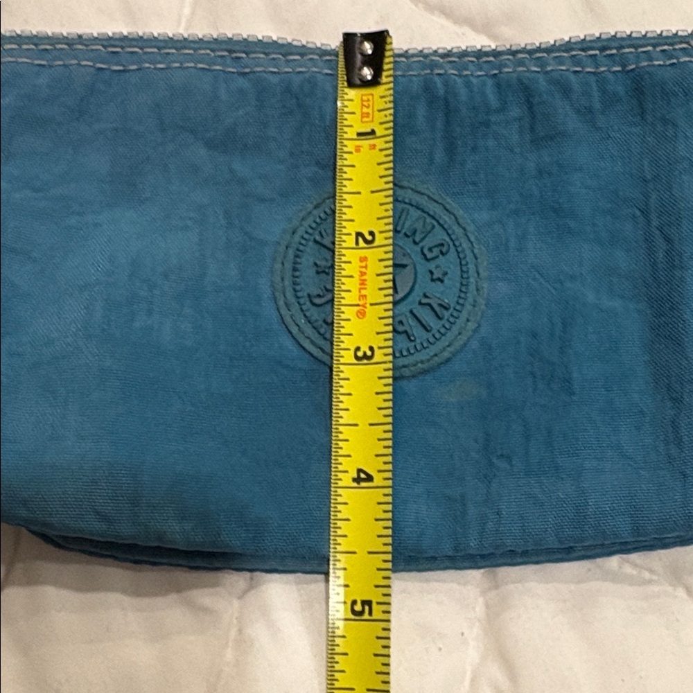 Kipling Teal Pouch with Keychain - Picture 7 of 8